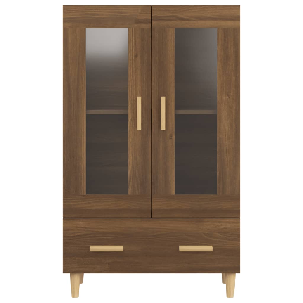 Meuble haut 70x31x115 cm en bois travaillé