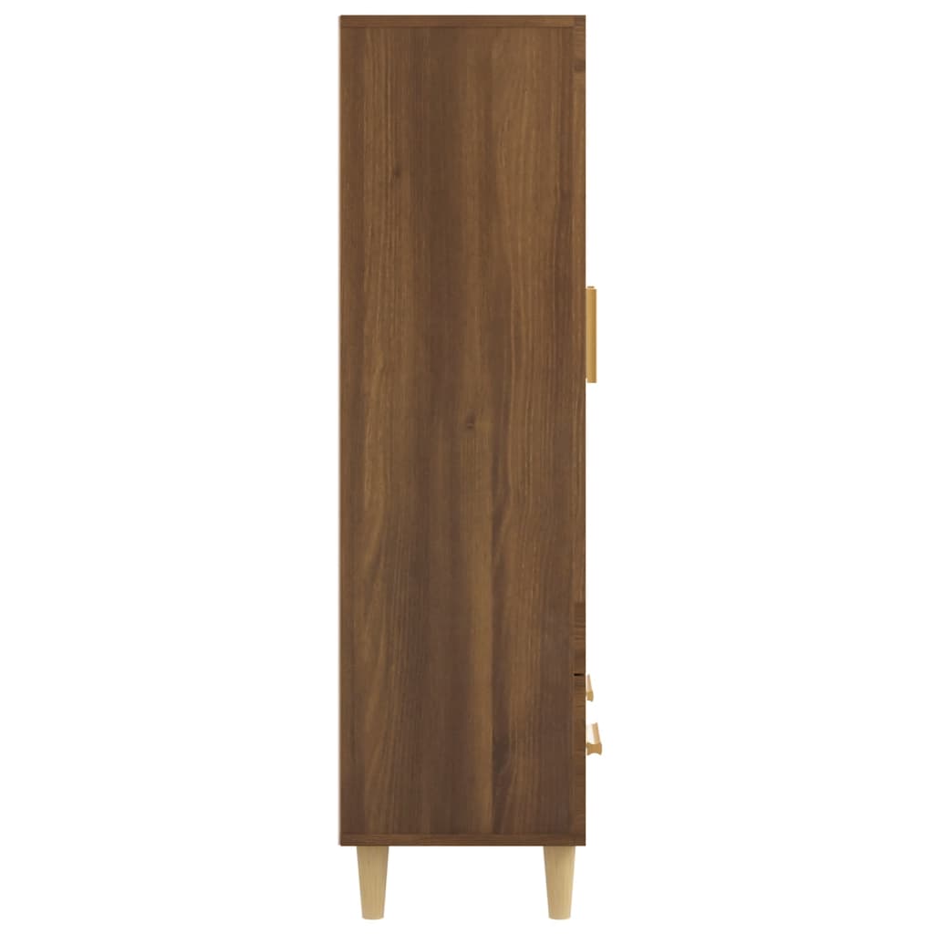 Meuble haut 70x31x115 cm en bois travaillé