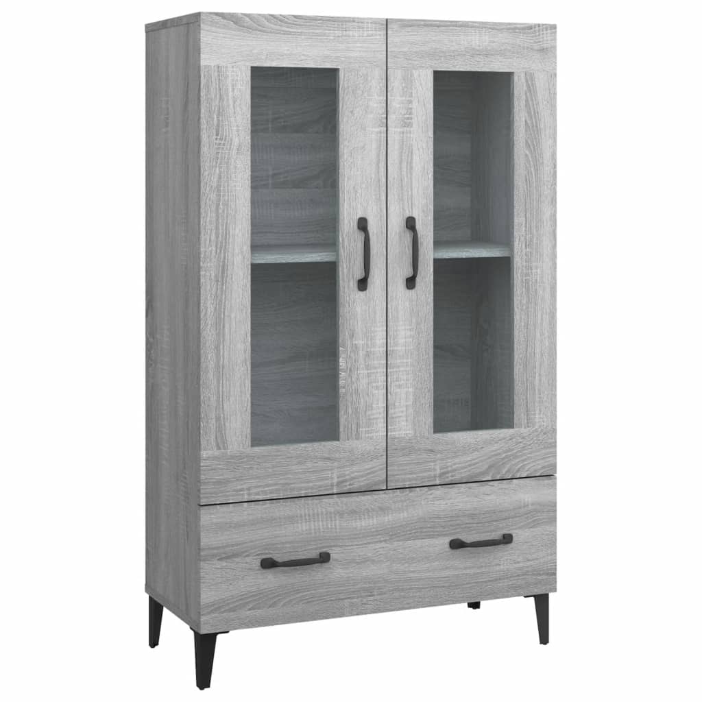 Meuble haut 70x31x115 cm en bois travaillé