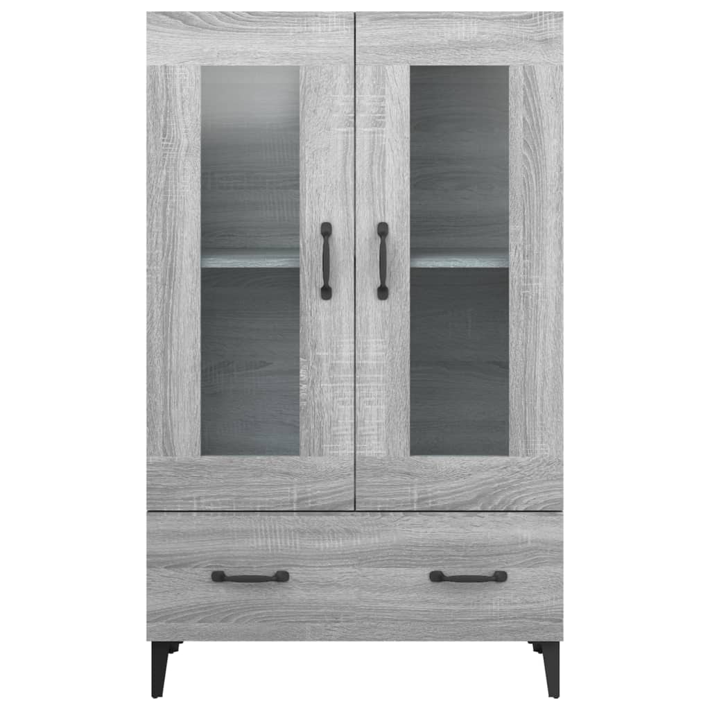 Meuble haut 70x31x115 cm en bois travaillé