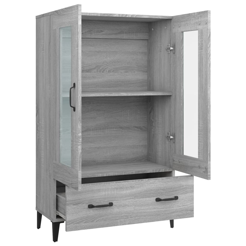 Meuble haut 70x31x115 cm en bois travaillé