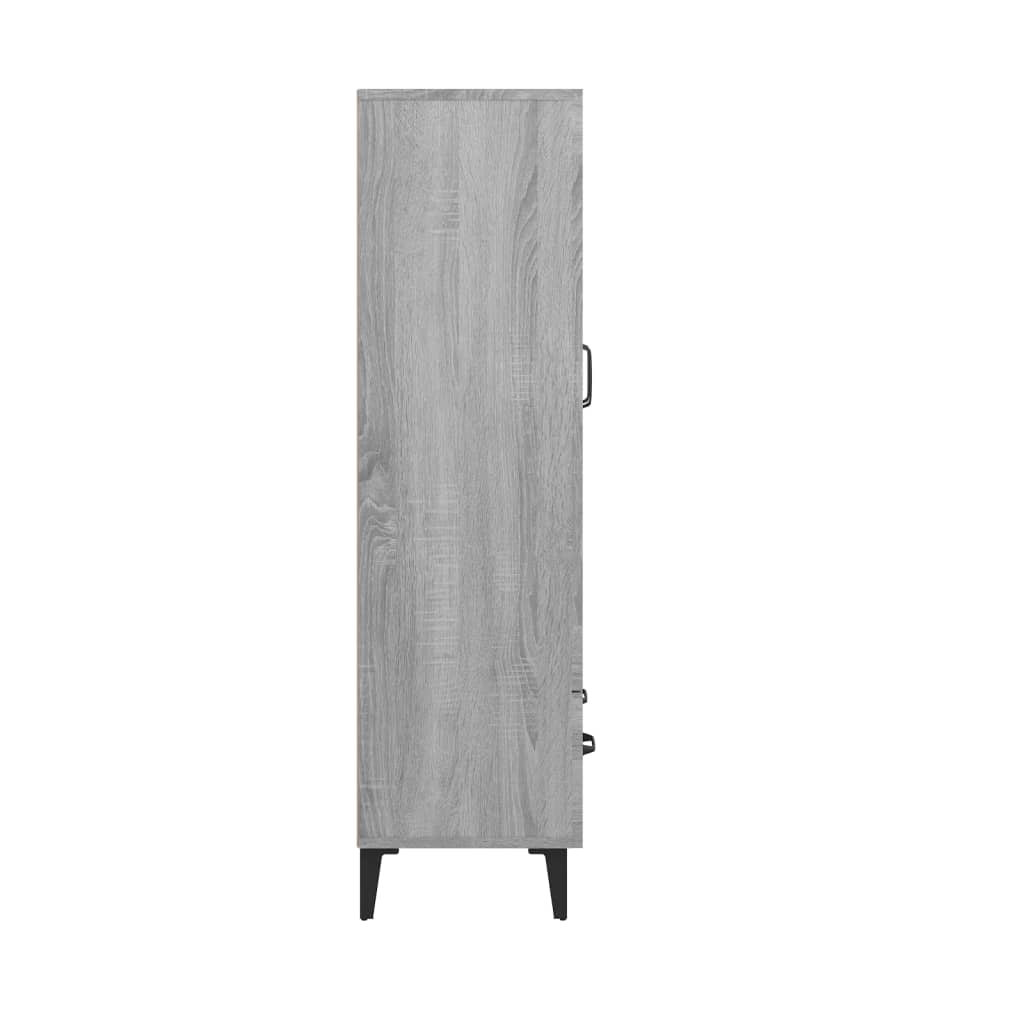 Hoge kast 70x31x115 cm bewerkt hout