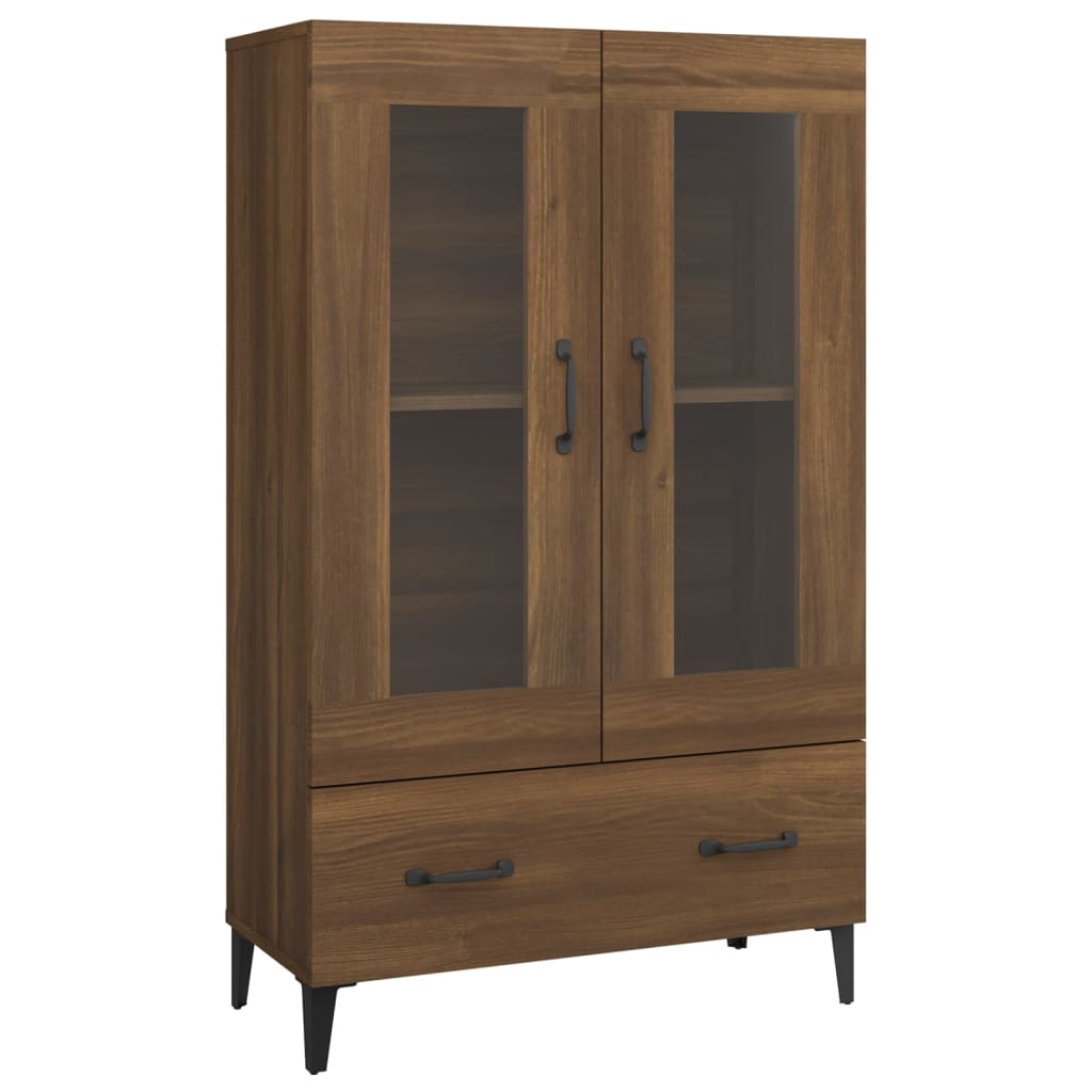 Meuble haut 70x31x115 cm en bois travaillé