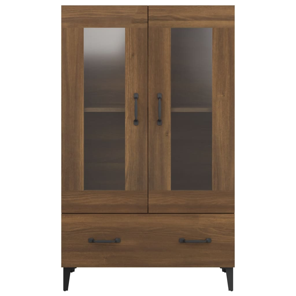 Meuble haut 70x31x115 cm en bois travaillé