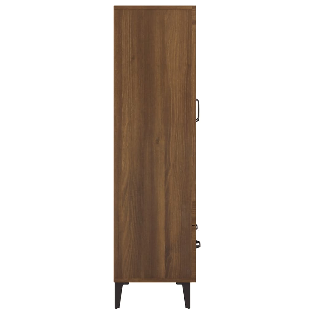 Meuble haut 70x31x115 cm en bois travaillé