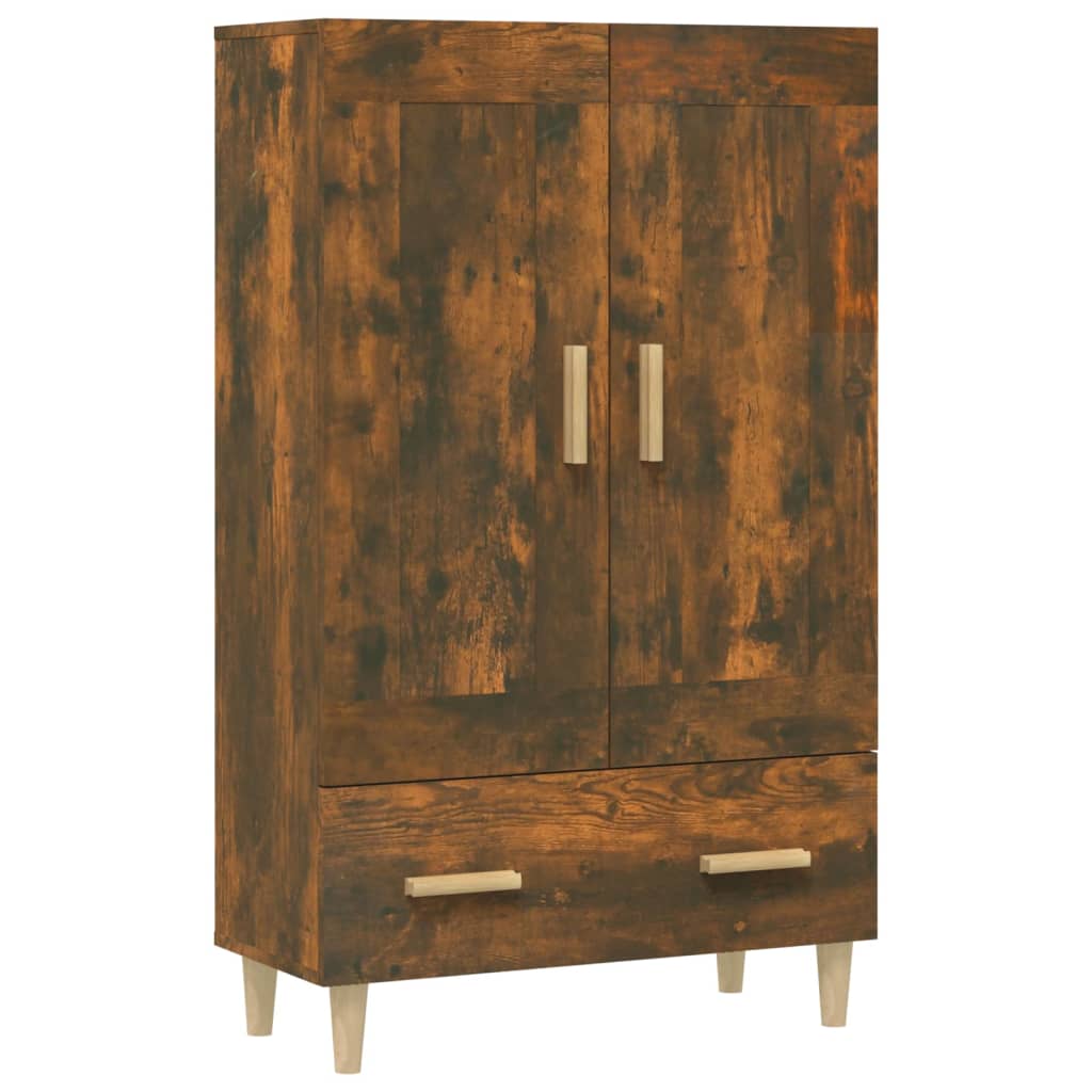 Meuble haut 70x31x115 cm en bois travaillé