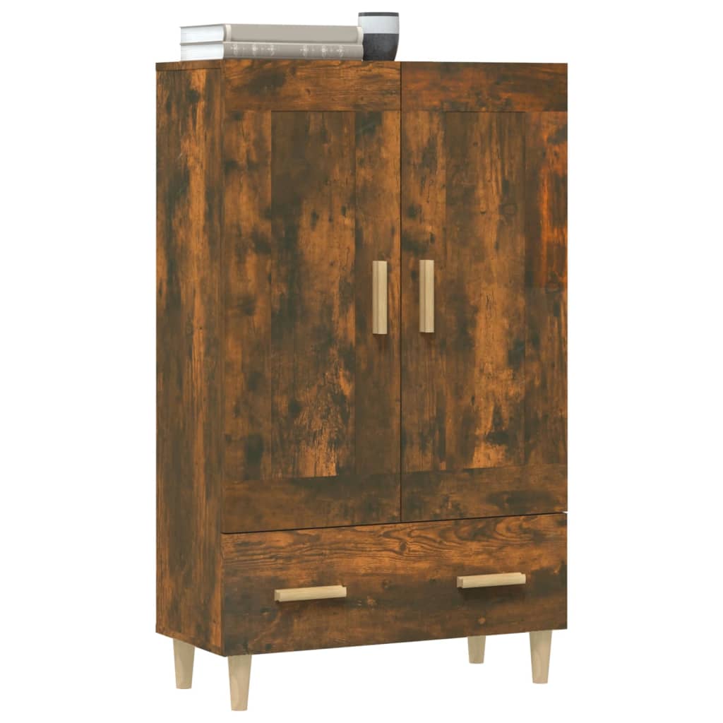 Meuble haut 70x31x115 cm en bois travaillé