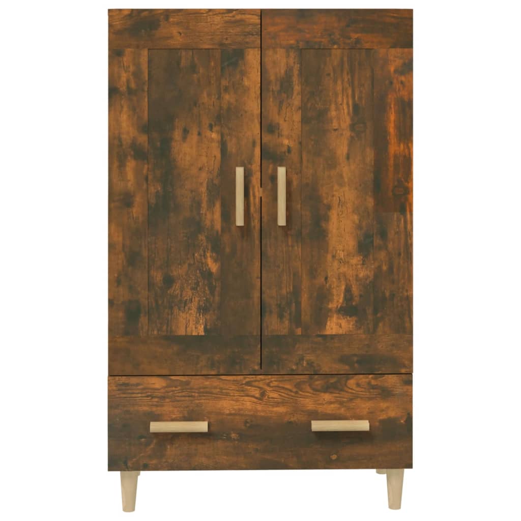 Meuble haut 70x31x115 cm en bois travaillé