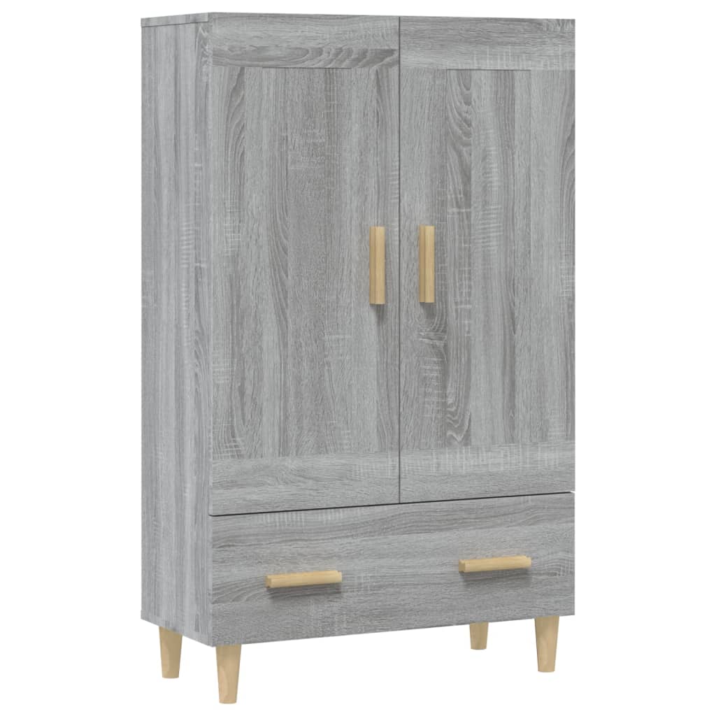 Meuble haut 70x31x115 cm en bois travaillé