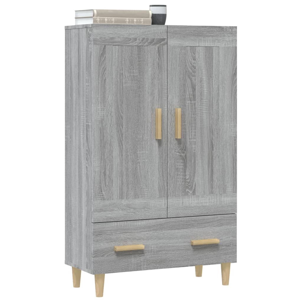 Meuble haut 70x31x115 cm en bois travaillé