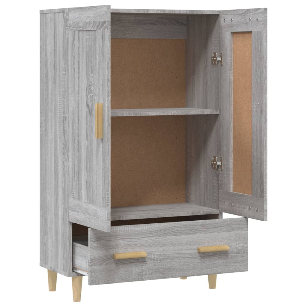 Meuble haut 70x31x115 cm en bois travaillé