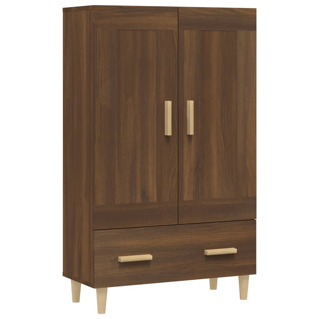 Meuble haut 70x31x115 cm en bois travaillé