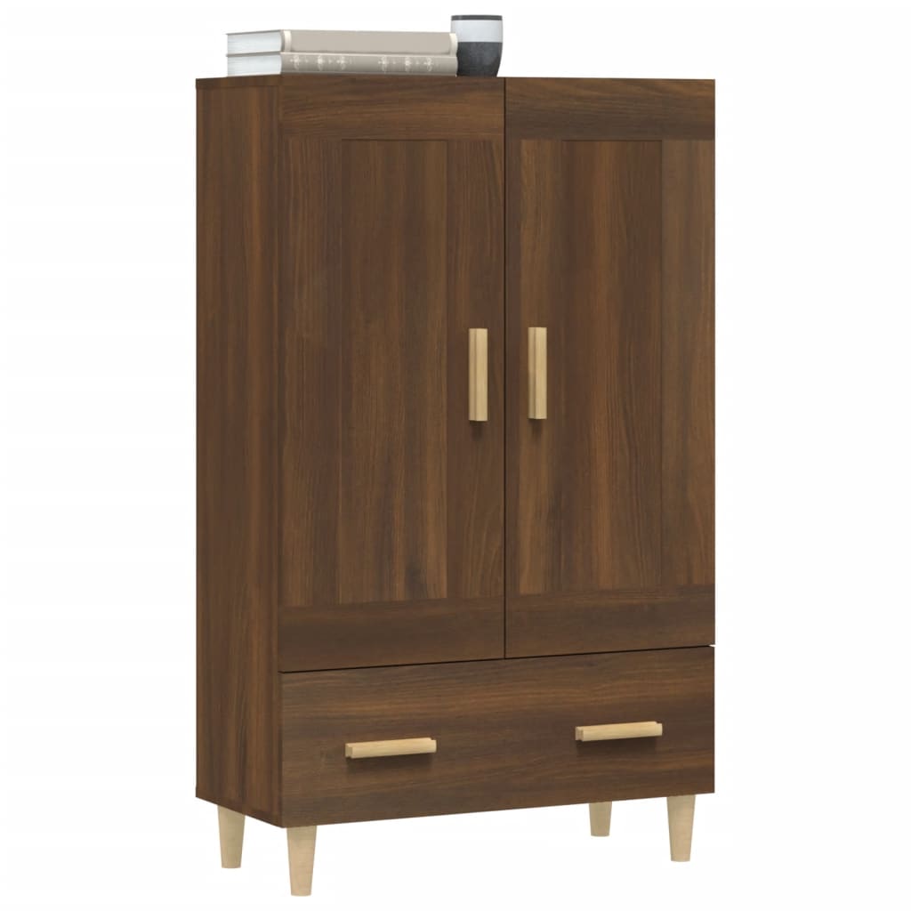 Meuble haut 70x31x115 cm en bois travaillé