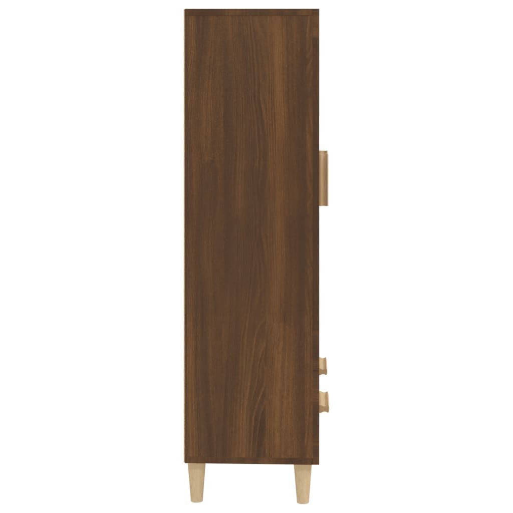 Meuble haut 70x31x115 cm en bois travaillé