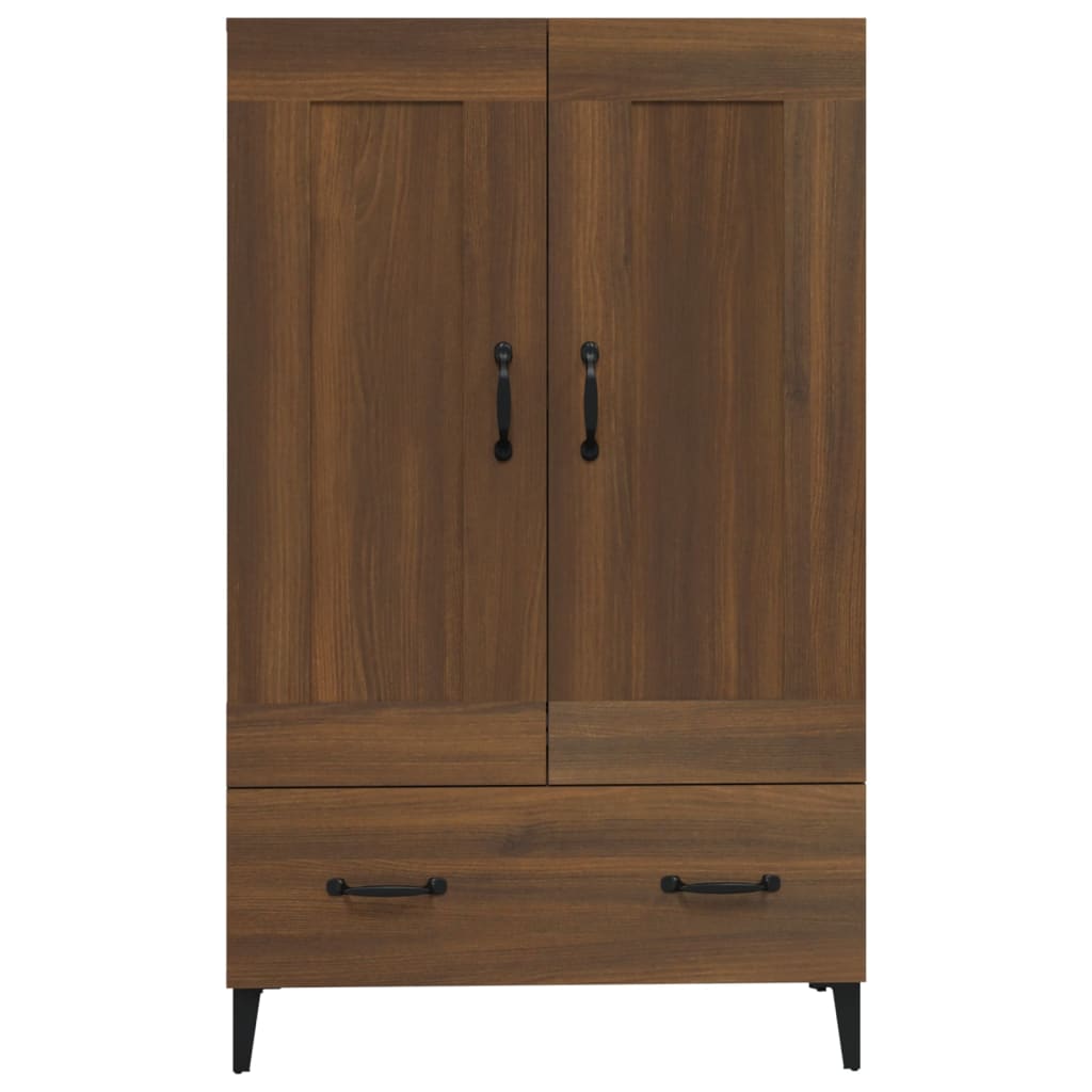 Meuble haut 70x31x115 cm en bois travaillé