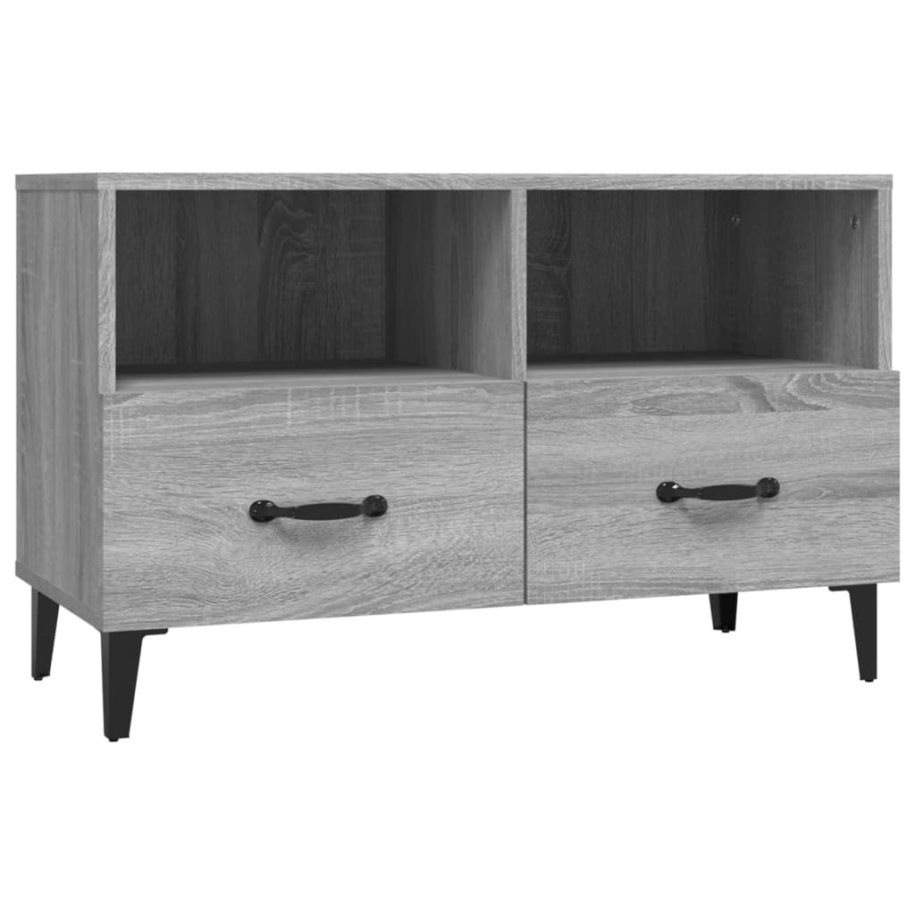 Tv-meubel 80x36x50 cm bewerkt hout