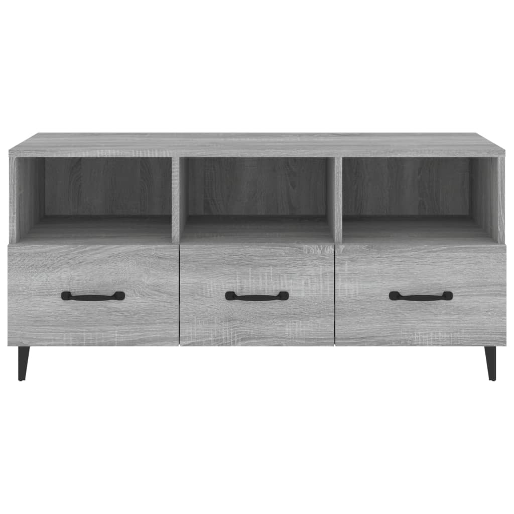 Tv-meubel 102x35x50 cm bewerkt hout