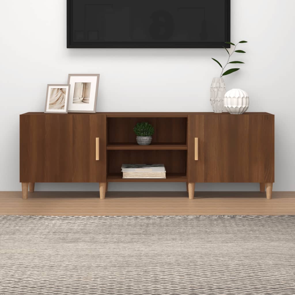 Tv-meubel 150x30x50 cm bewerkt hout sonoma eikenkleurig