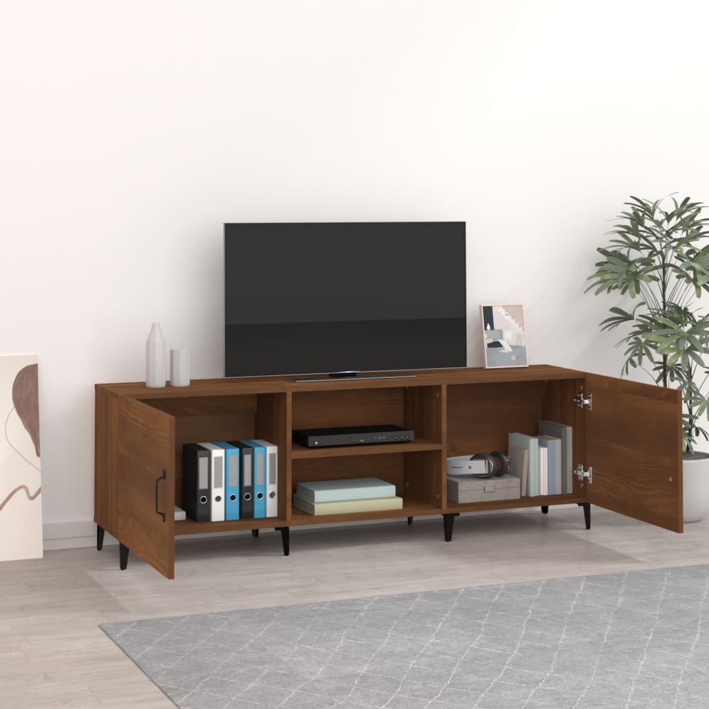 Tv-meubel 150x30x50 cm bewerkt hout