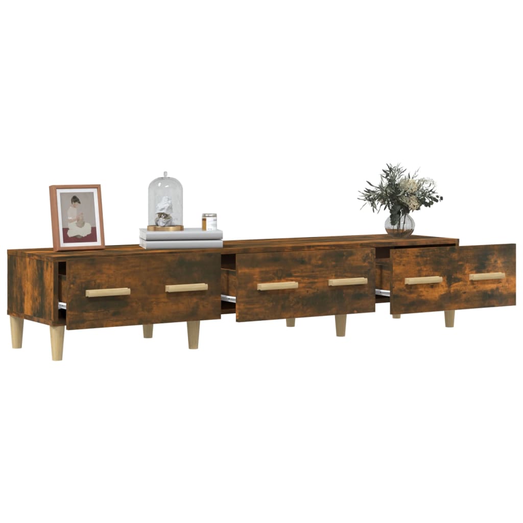 Tv-meubel 150x34,5x30 cm bewerkt hout