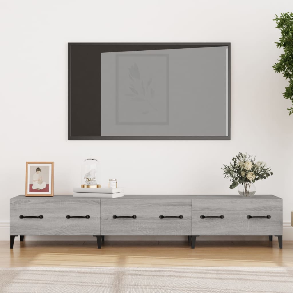 Tv-meubel 150x34,5x30 cm bewerkt hout