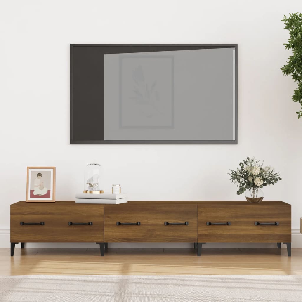 Tv-meubel 150x34,5x30 cm bewerkt hout