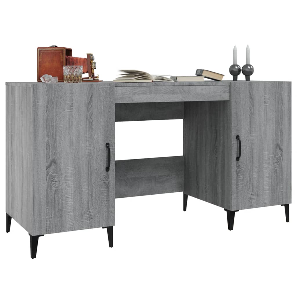 Bureau 140x50x75 cm bewerkt hout