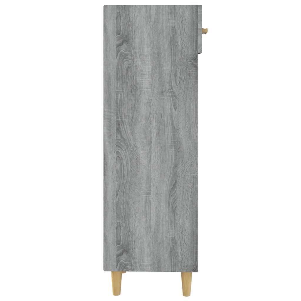 Schoenenkast 30x35x105 cm bewerkt hout eikenkleur