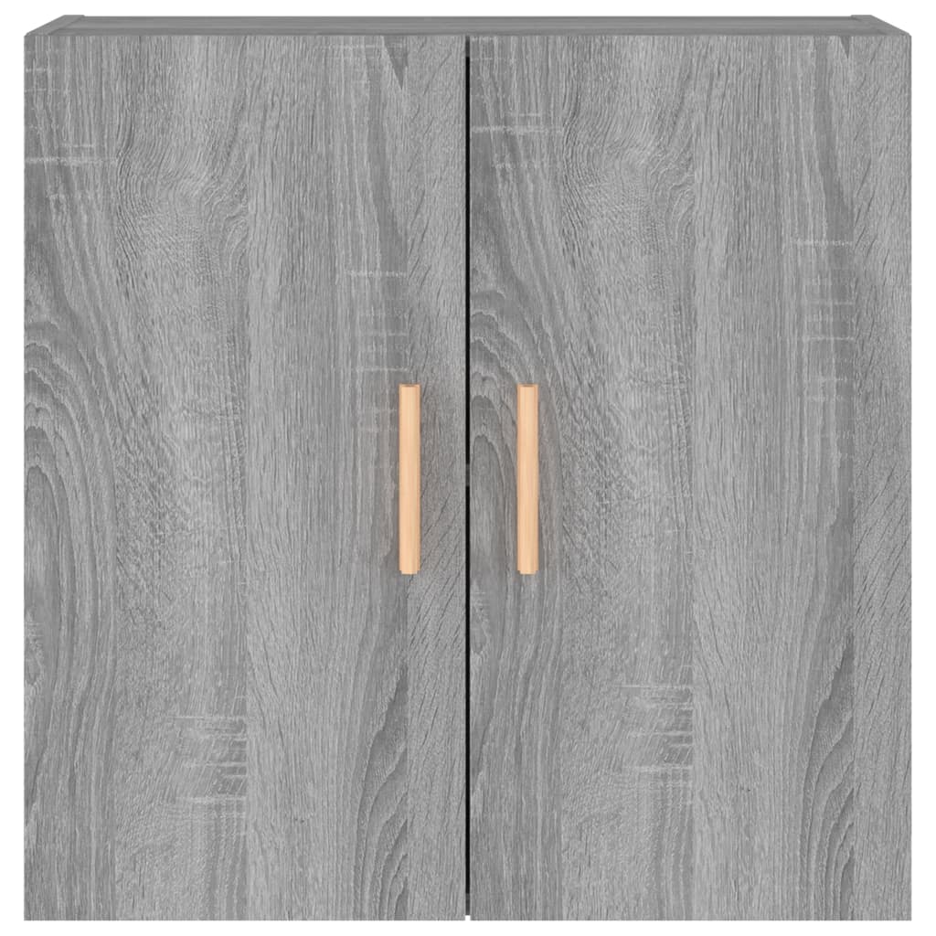 Wandkast 60x31x60 cm bewerkt hout artisanaal eikenkleurig