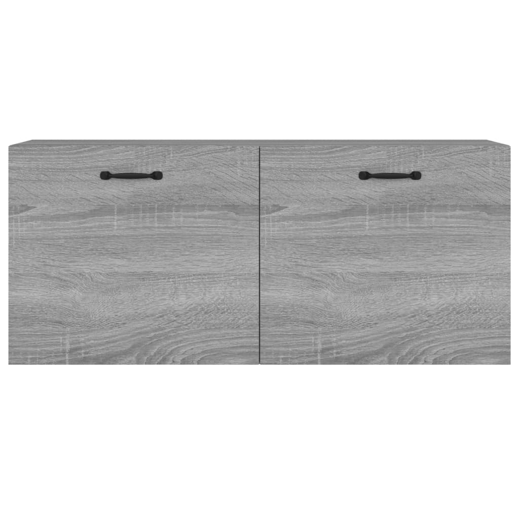 Wandkast 80x36,5x35 cm bewerkt hout