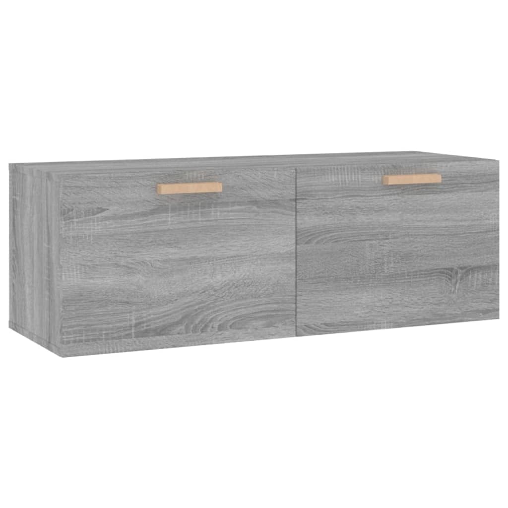 Wandkast 100x36,5x35 cm bewerkt hout