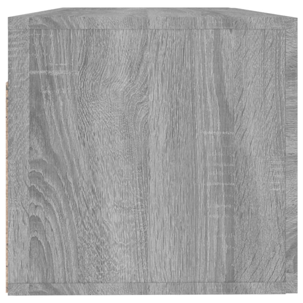 Wandkast 100x36,5x35 cm bewerkt hout eikenkleurig