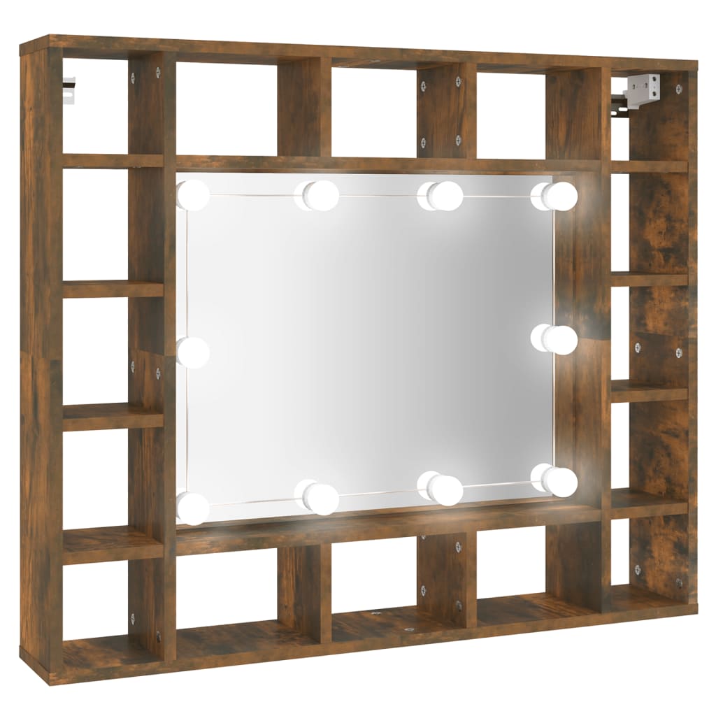 Spiegelkast met LED-verlichting 91x15x76,5 cm