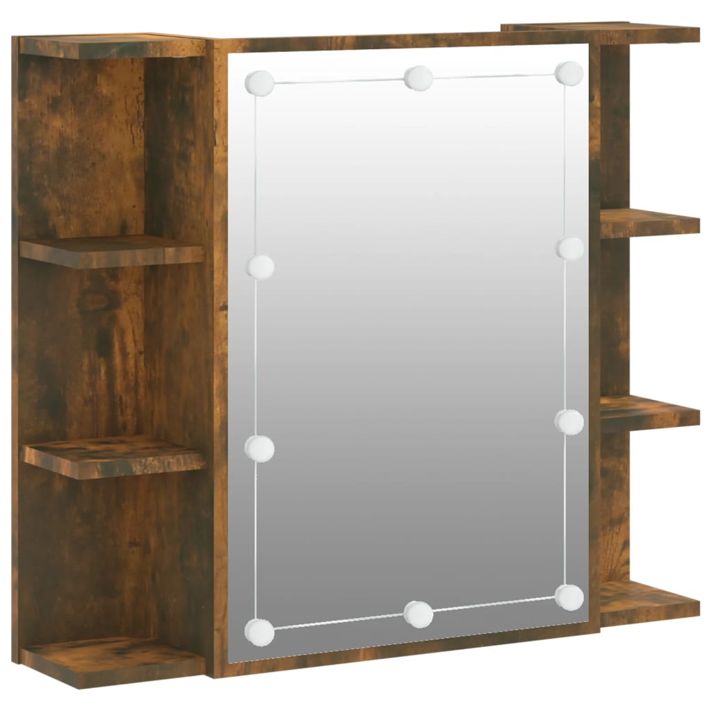 Armoire à miroir avec éclairage LED 70x16,5x60 cm