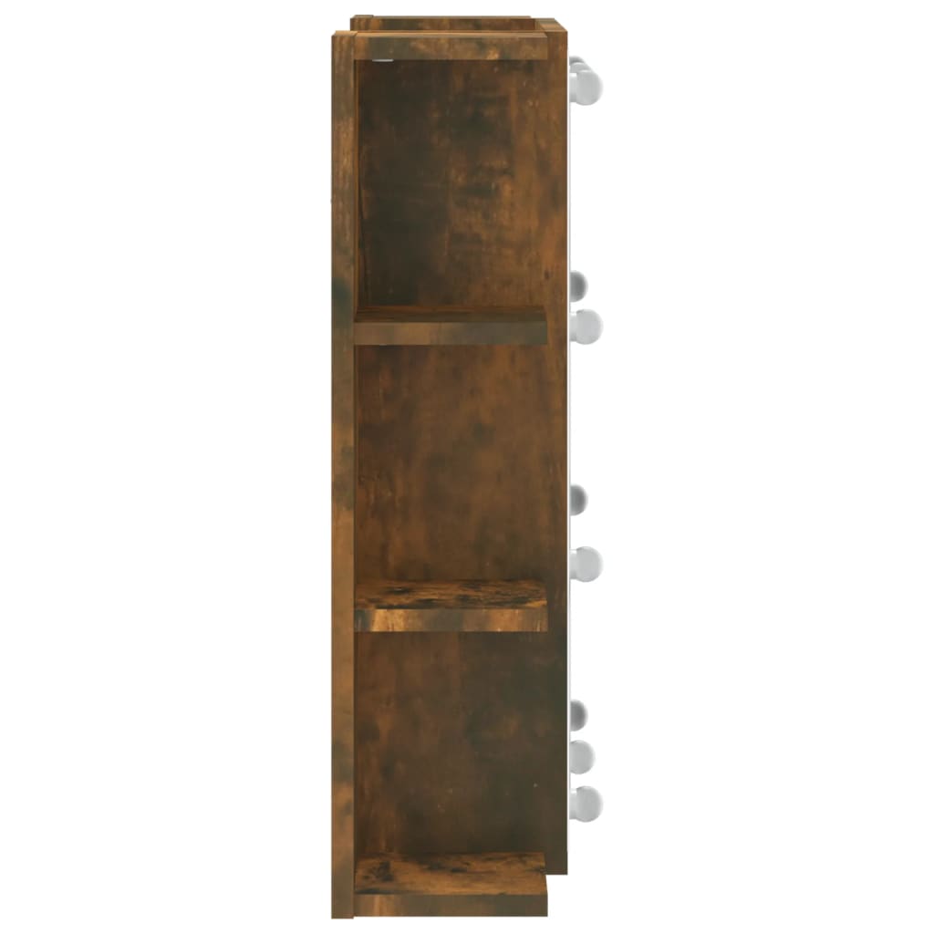 Armoire à miroir avec éclairage LED 70x16,5x60 cm