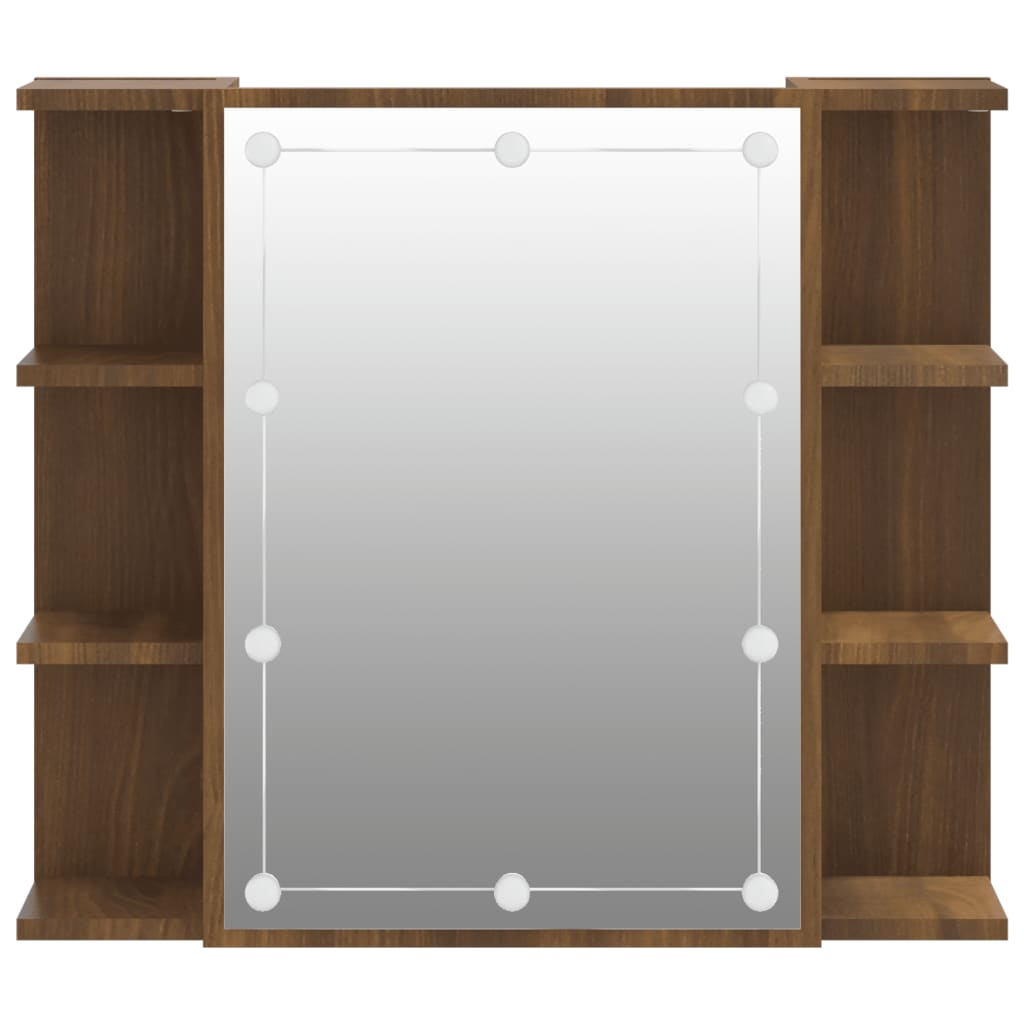 Armoire à miroir avec éclairage LED 70x16,5x60 cm