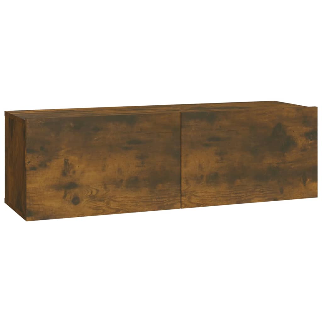 Tv-wandmeubels 2 st 100x30x30 cm hout eikenkleurig