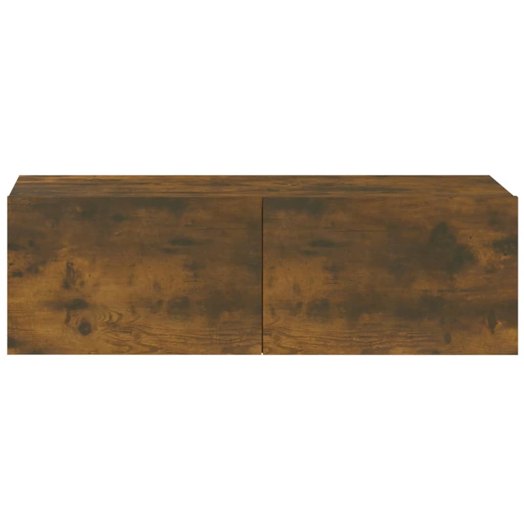 Tv-wandmeubels 2 st 100x30x30 cm hout eikenkleurig