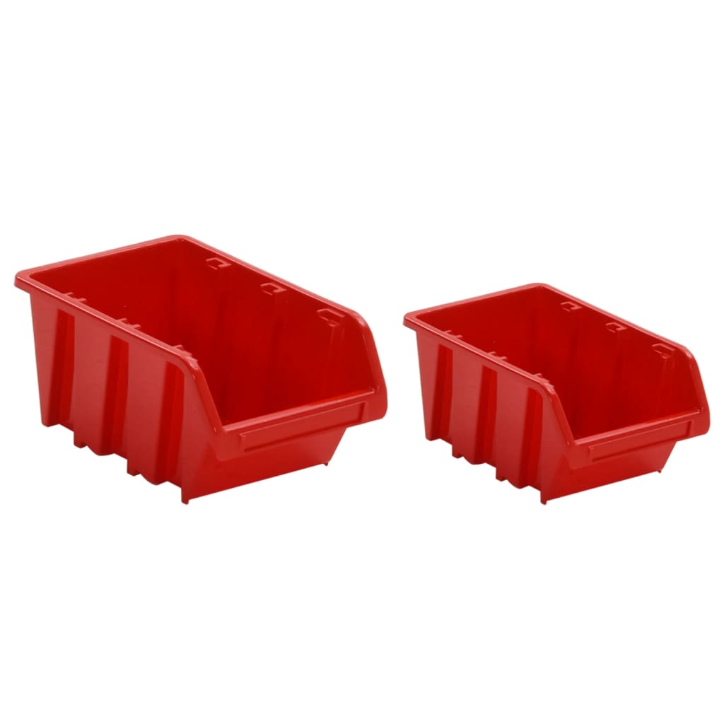 Set de tri 35 pièces 77x39 cm polypropylène rouge et noir