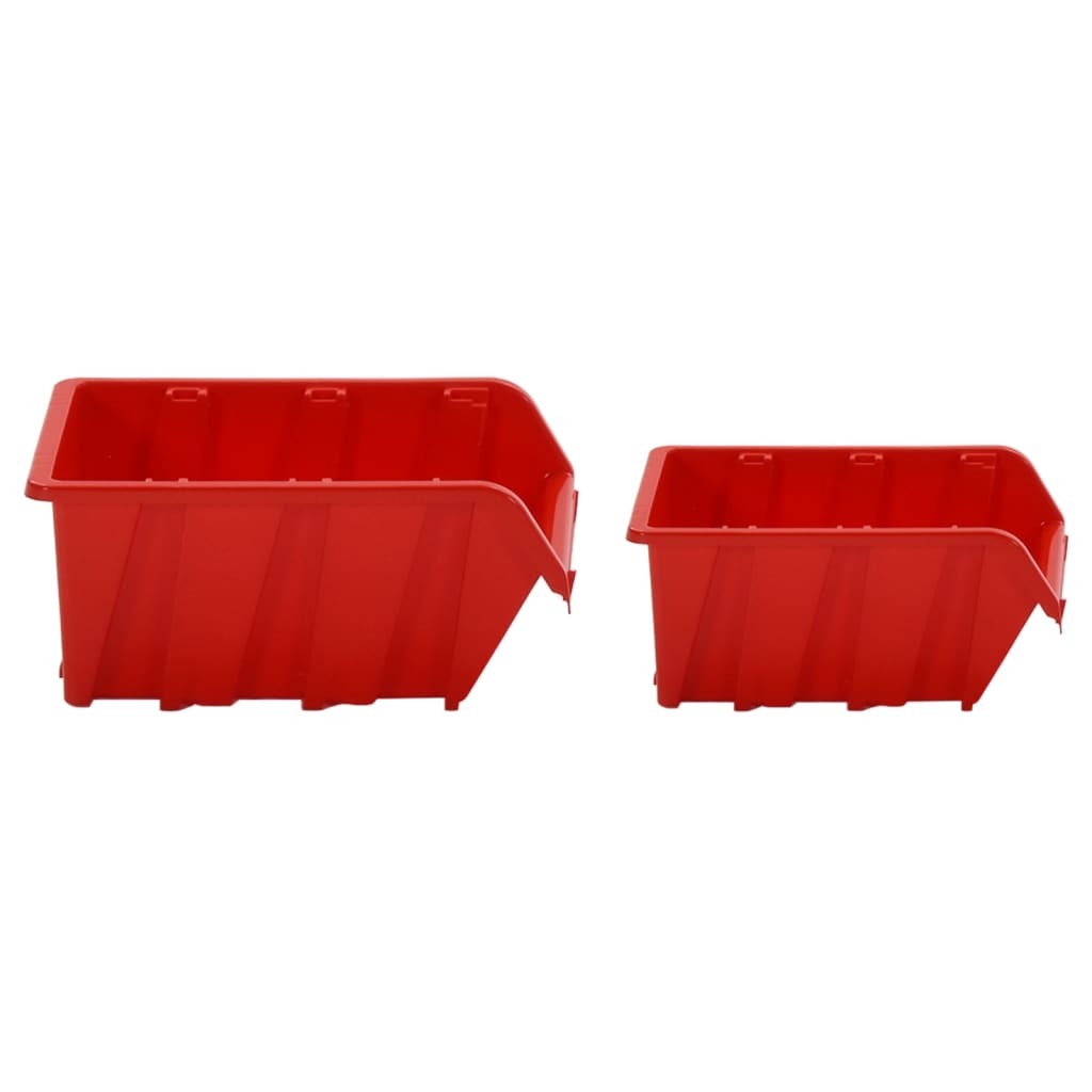 Set de tri 35 pièces 77x39 cm polypropylène rouge et noir