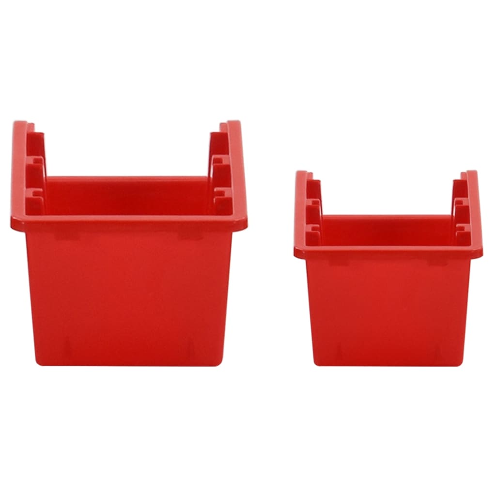 Set de tri 35 pièces 77x39 cm polypropylène rouge et noir