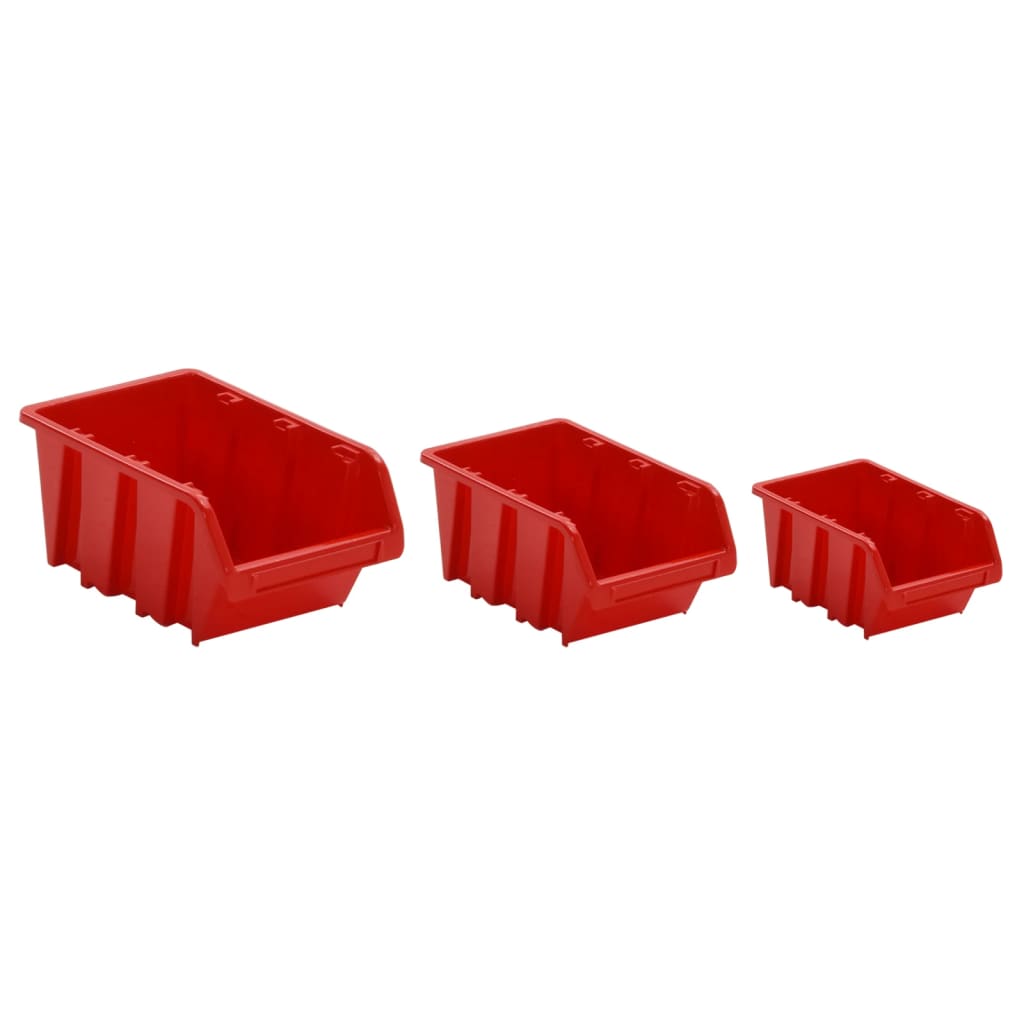 Set de tri 35 pièces 77x39 cm polypropylène rouge et noir