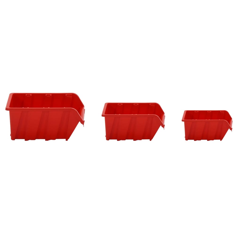 Set de tri 35 pièces 77x39 cm polypropylène rouge et noir