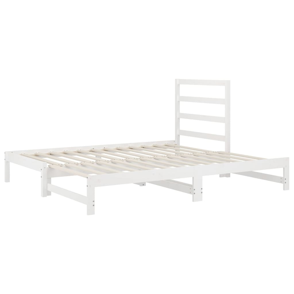 Canapé-lit extensible en pin massif 2x (90x200) cm