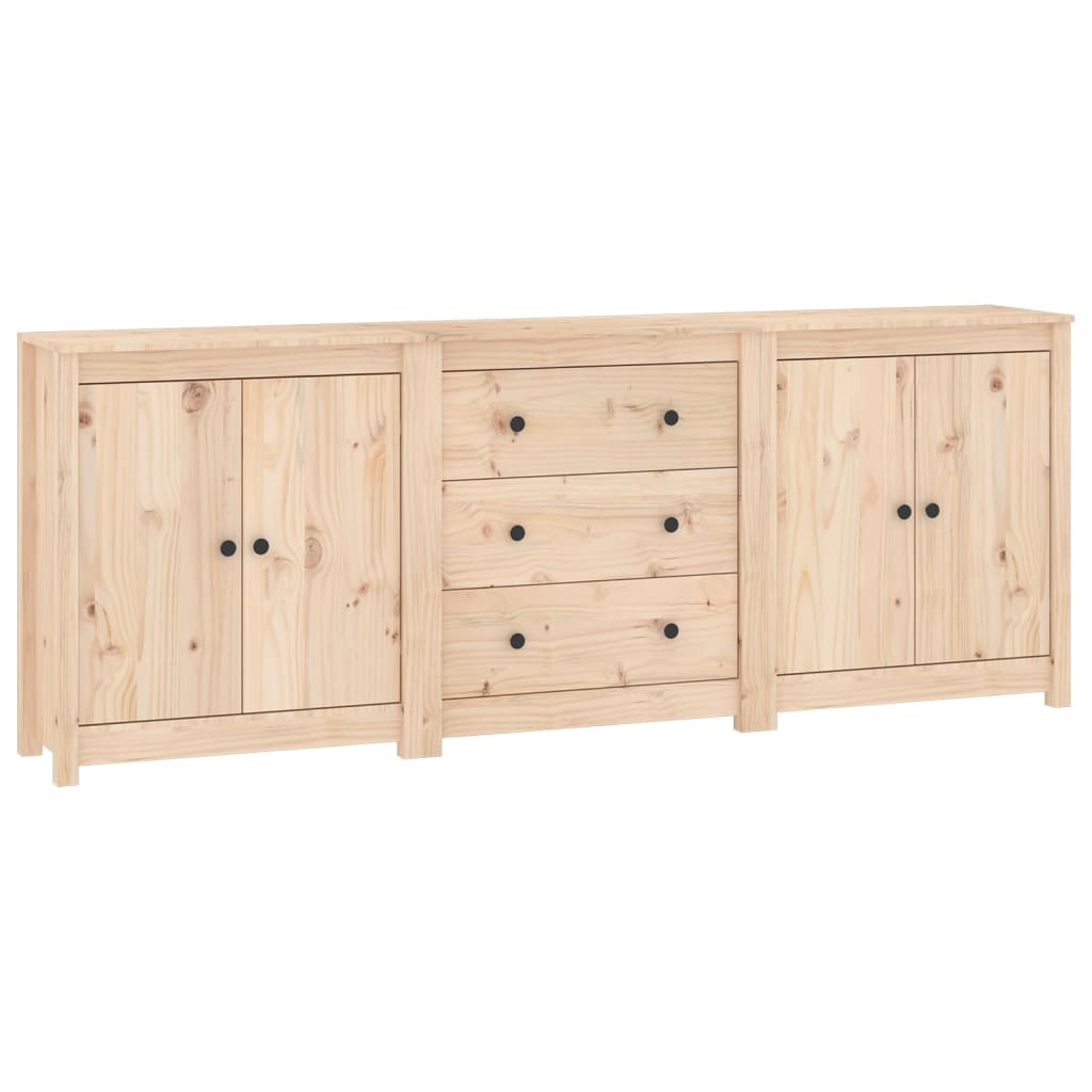 Buffet 210x35x80 cm en bois de pin massif