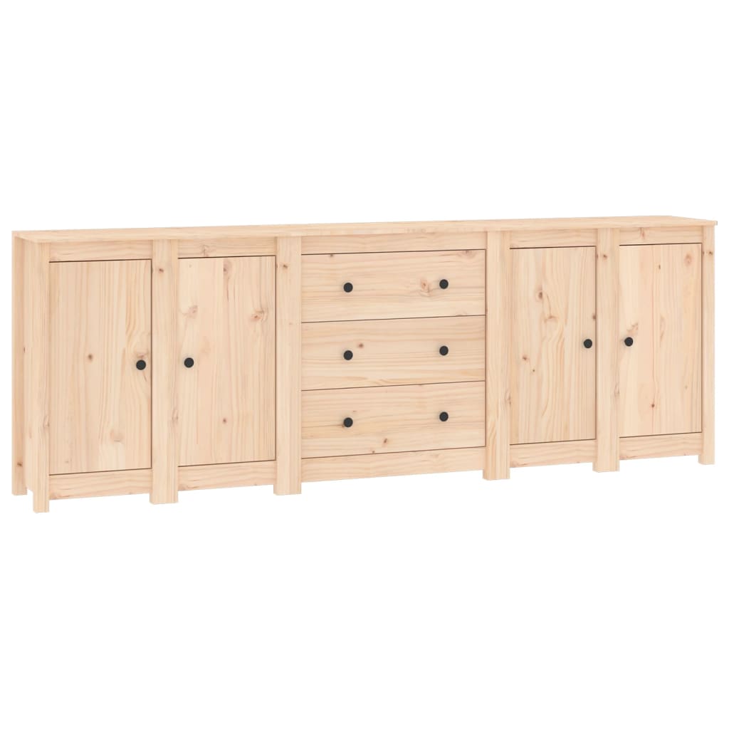 Buffet 230x35x80 cm en bois de pin massif