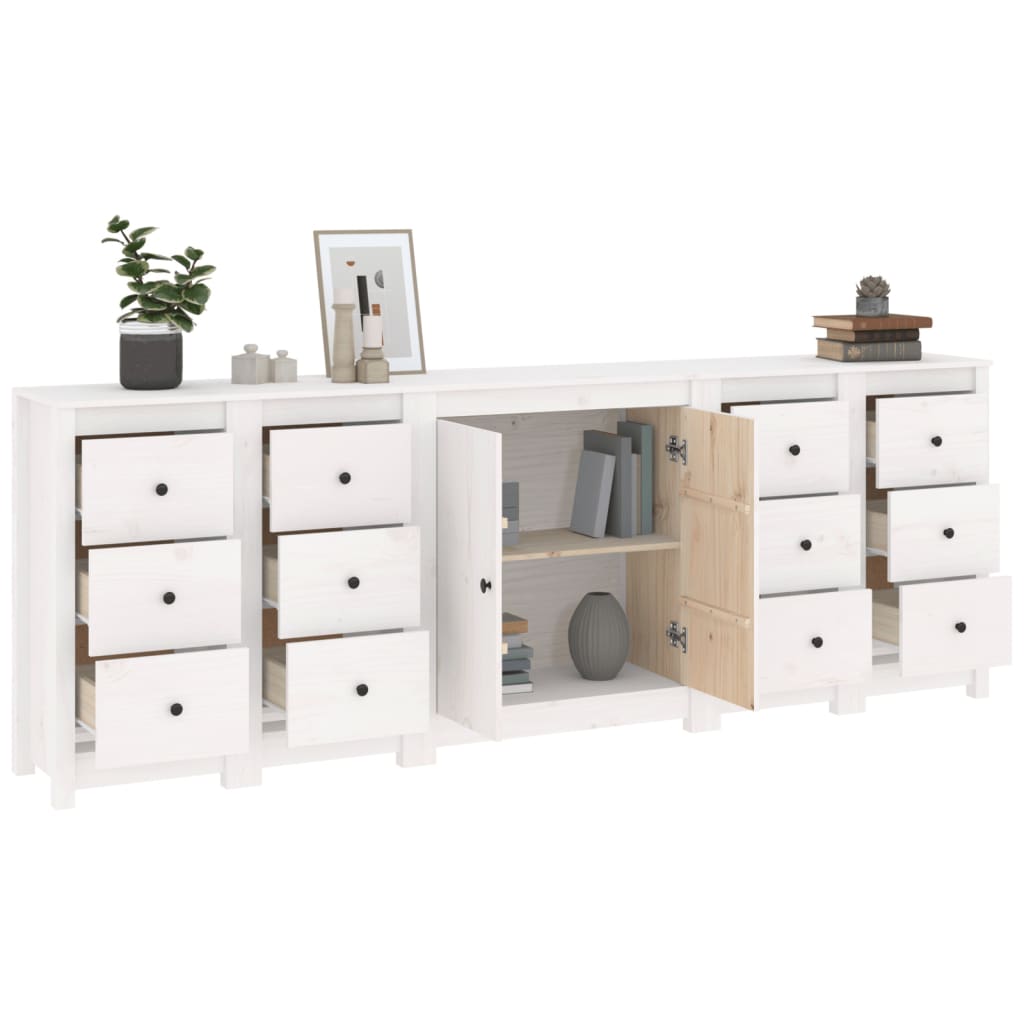 Dressoir 230x35x80 cm massief grenenhout