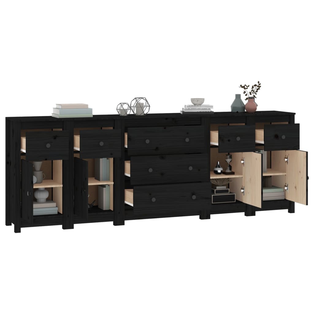 Dressoir 230x35x80 cm massief grenenhout