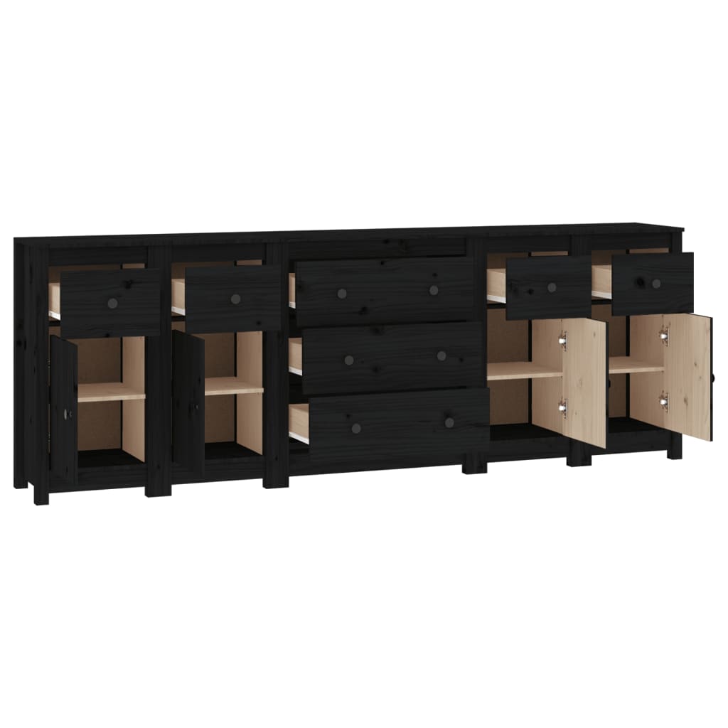 Dressoir 230x35x80 cm massief grenenhout