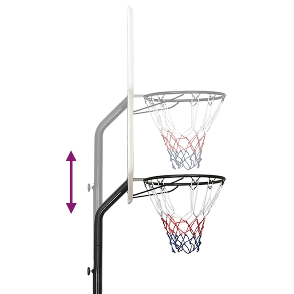 Basketbalstandaard 282-352 cm polyethyleen